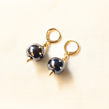 Mara Moon X Kazuri- Mbegu Earring (Midnight)