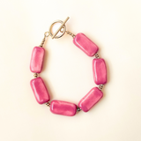 Mara Moon X Kazuri- Laini Bracelet (Berry)